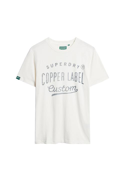 Superdry Bluser & t-shirts 'Copper'  røgblå / hvid