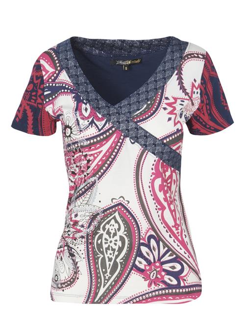 KOROSHI Shirts  ensian / mudderfarvet / fuchsia / naturhvid