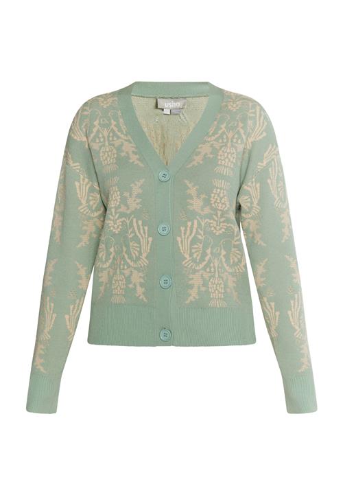 Se Usha Cardigan  creme / grøn ved About You