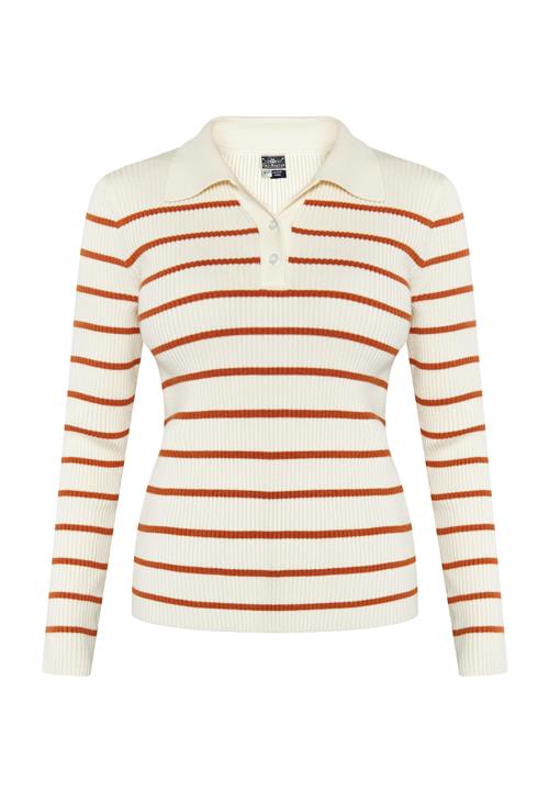 DreiMaster Maritim Pullover  karamel / uldhvid