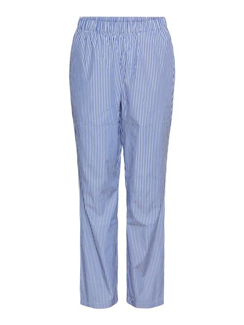 Se PIECES Bukser 'HOLLY'  marin / hvid ved About You