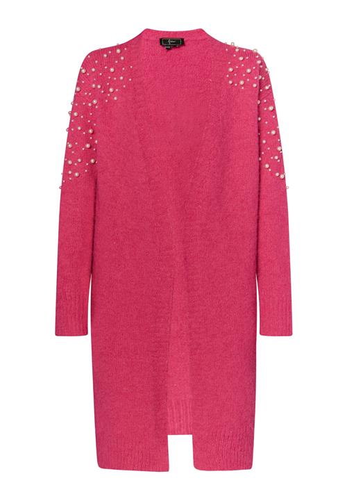 faina Cardigan  pink / perlehvid