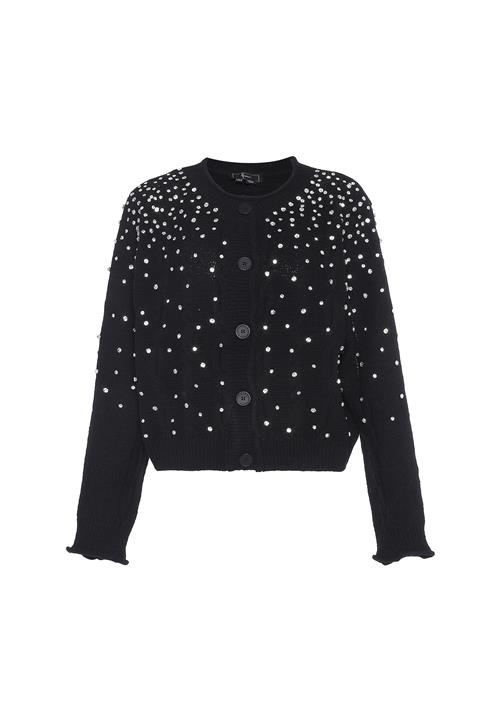 faina Cardigan  sort / sølv