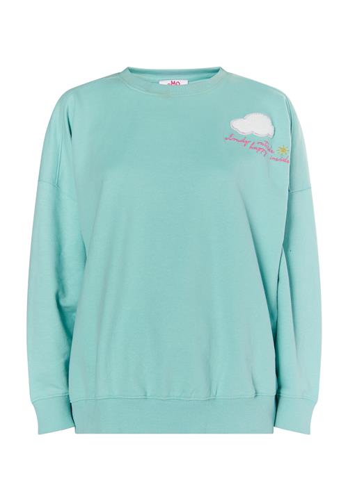 MYMO Sweatshirt 'Keepsudry'  aqua / gul / pink / hvid