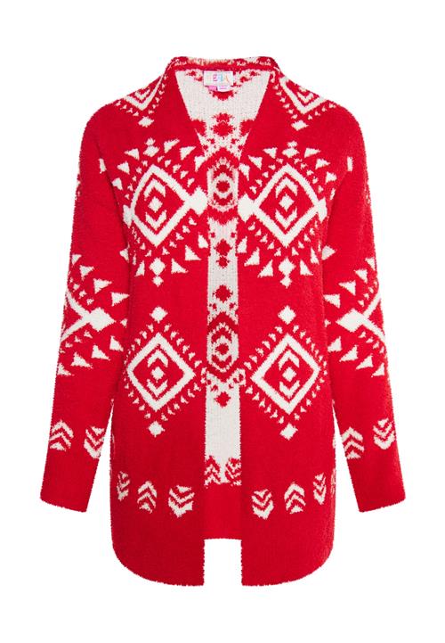 IZIA Cardigan 'Gaya'  rød / hvid