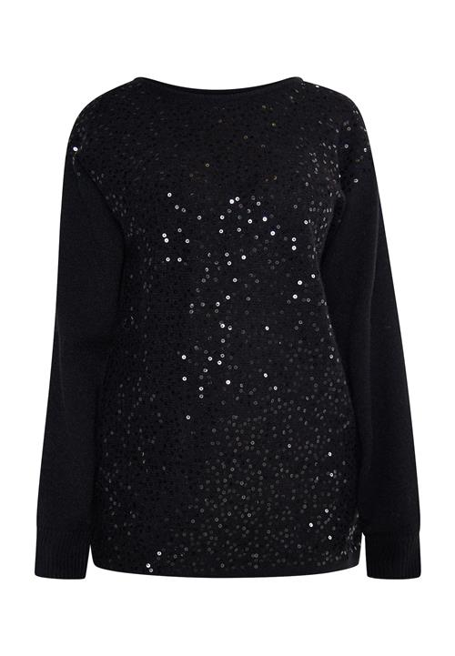 usha BLACK LABEL Pullover 'Nowles'  sort / sølv