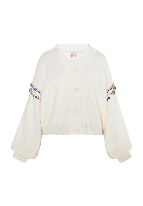 IZIA Cardigan  blå / græsgrøn / lys pink / uldhvid