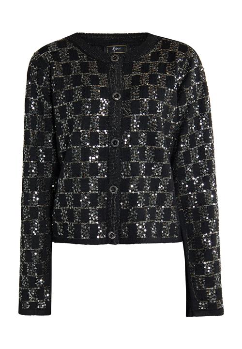 faina Cardigan  sort / sølv