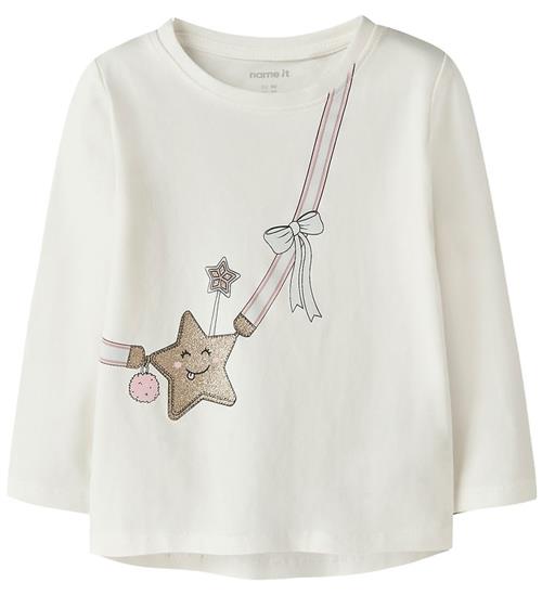 Name It Bluse - NmfVix - Cloud Dancer/Star Bag