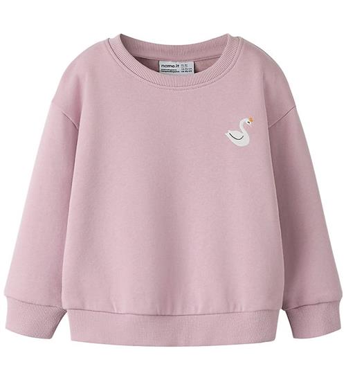 Name It Sweatshirt - NmfVallene - Dawn Pink/Swan