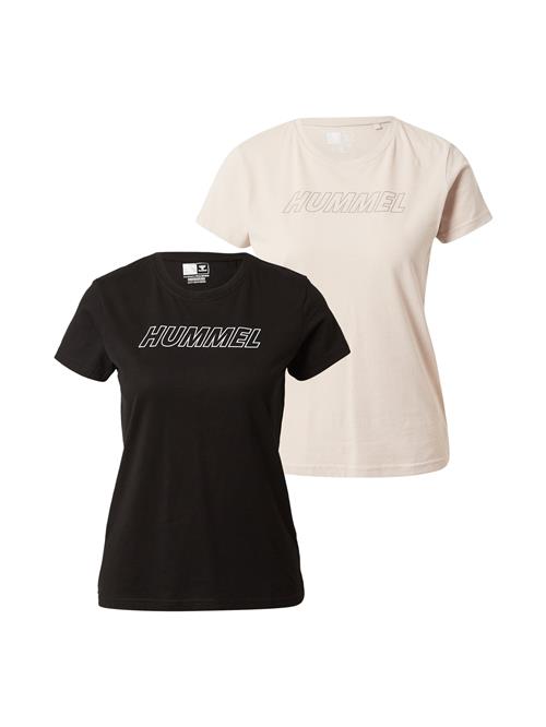 Hummel Funktionsbluse 'TE CALI '  greige / sort / hvid