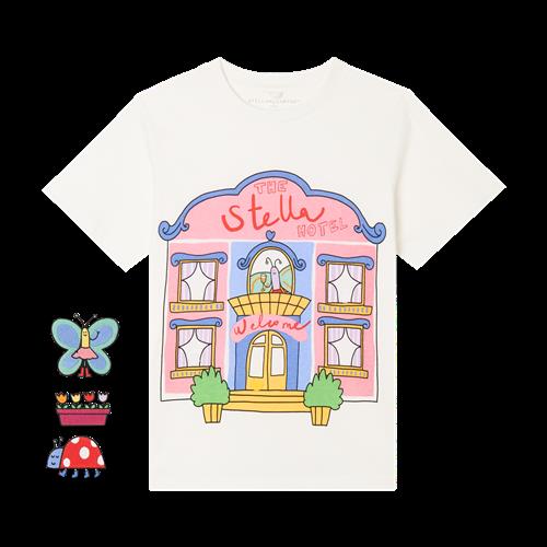 Stella McCartney Kids T-shirt Ivory  Ivory-4 Y  Hvid  4 år  kvinde