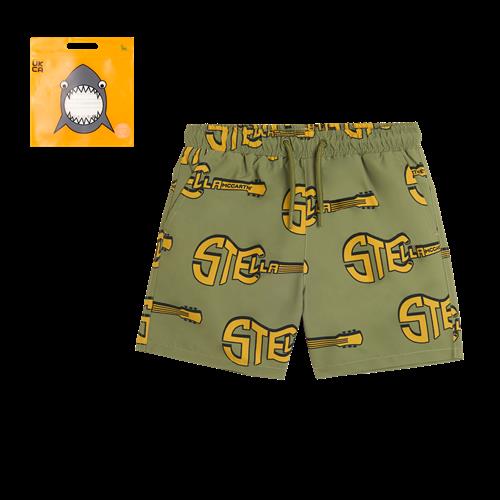 Stella McCartney Kids Badeshorts Azzurro Multicolor  Azzurro/Multicolor-4 Y  Grøn  4 år  mand