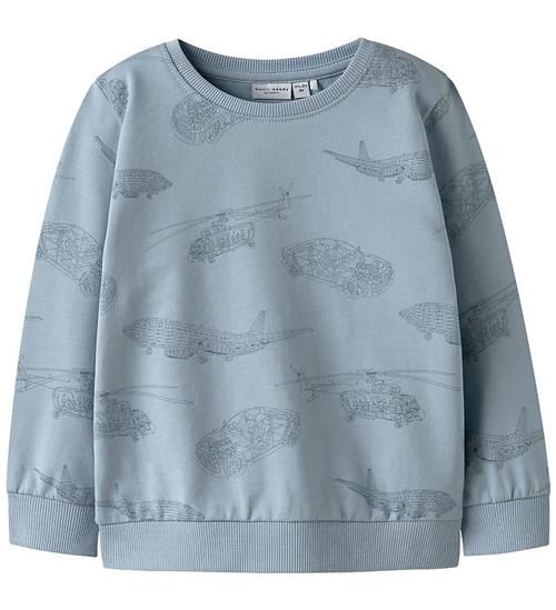 Name It Sweatshirt - Noos - NmmVaron - Dusty Blue m. print