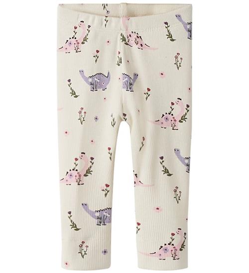 Name It Leggings - NbfStella - Baby's Breath m. Dinosaurer