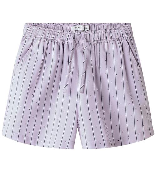 Name It Shorts - NkfJianna - Misty Lilac m. Striber/Similisten