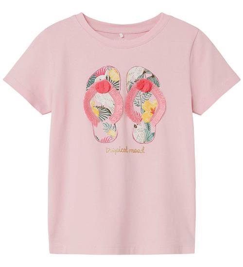 Name It T-shirt - NmfPfransisca - Parfait Pink m. Klipklapper