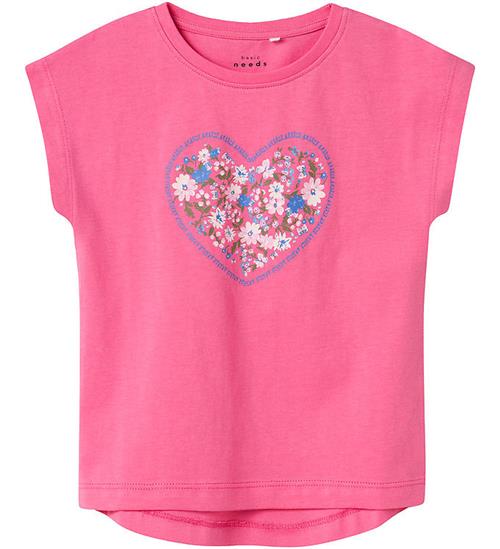Name It T-shirt - NmfVigea - Carmine Rose/Heart