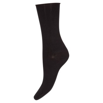 Decoy Strømper 2P Fine Knit Cotton Socks Sort Strl 37/41 Dame