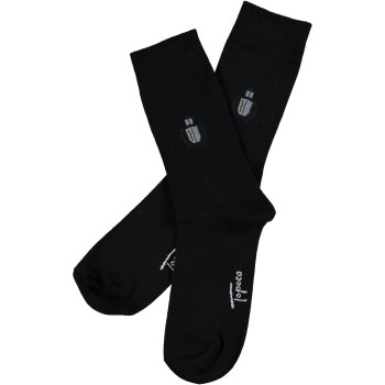 Topeco Strømper 2P Men Soft Top Shield Sort Str 41/45 Herre