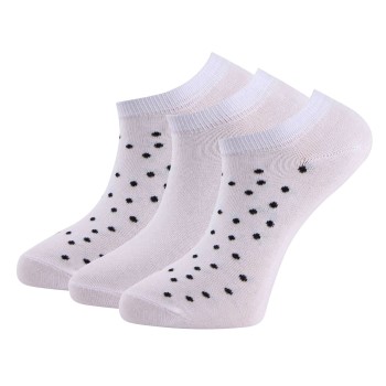 Trofé Trofe Cotton Dot Sneaker Socks Strømper 6P Hvid Str 35/38 Dame