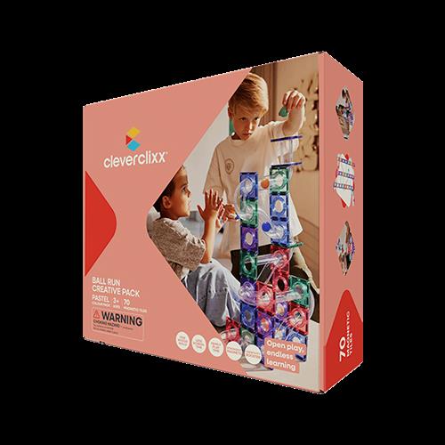 Cleverclixx Cleverclixx - Creative Pack Ball Run 70 Stykker Pastel Mix  Pastel Mix-Onesize  Lyserød  One Size 3+ Years unisex