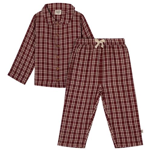 Buddy & Hope Oskar Pyjamas Christmas Check 110/116 cm  Rød Tern 110/116 cm  unisex