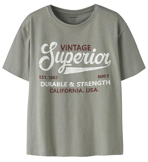 Name It T-shirt - NkmVilogo - Shadow/vintage