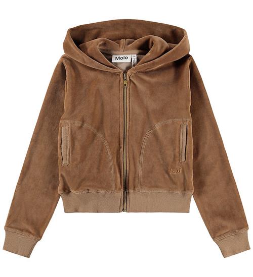 Molo Cardigan - Velour - Milla - Cocoa Bean