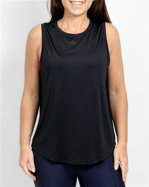 Lea Black Sports Top