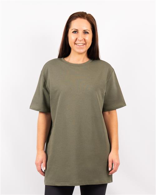 Naomi Everyday Dusty Green Long T-Shirt