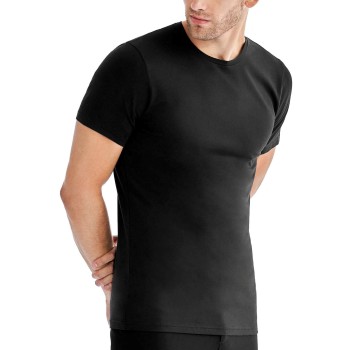 Bread & Boxers Bread and Boxers Crew Neck Sort økologisk bomuld X-Small Herre