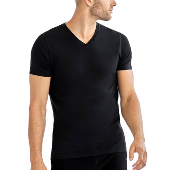Bread & Boxers Bread and Boxers V-Neck Sort økologisk bomuld X-Small Herre