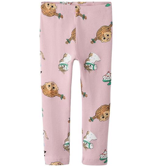 Name It Leggings - Rib - NmfSoca Pippi - Keepsake Lilac