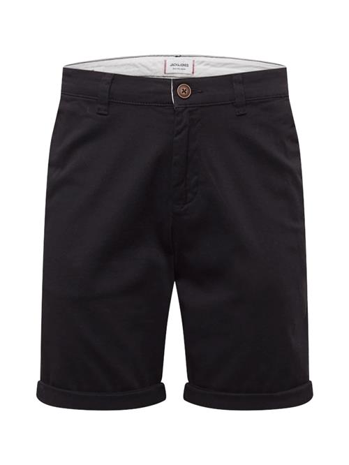 JACK & JONES Lærredsbukser 'JJDAVE'  sort