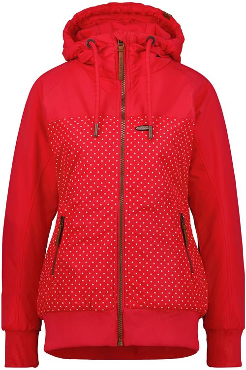 alife & kickin Overgangsjakke 'MaliaAK'  brun / rød / hvid