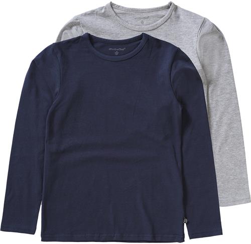 MINYMO Shirts  navy / grå-meleret