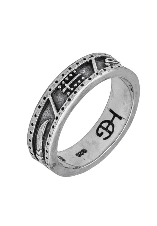 Haze&Glory Ring 'Foresight'  sort / sølv