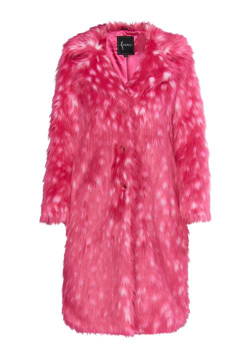 faina Vinterfrakke  magenta / hvid