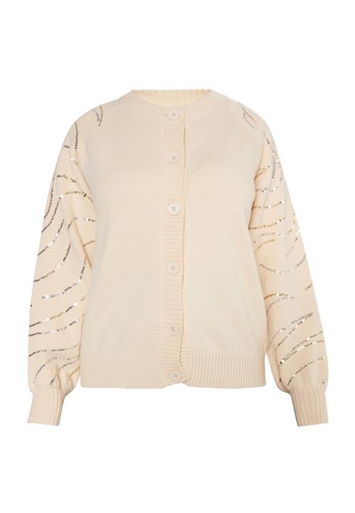 usha BLACK LABEL Cardigan  creme / guld / sølv