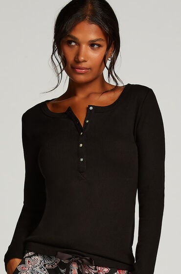 Hunkemöller Pyjamastop Sort