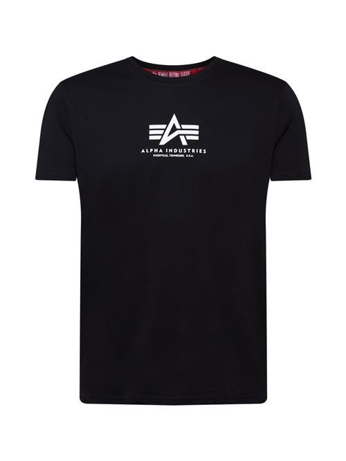 ALPHA INDUSTRIES Bluser & t-shirts  sort / hvid