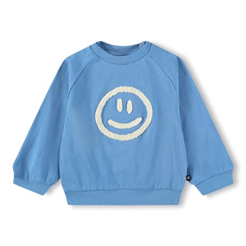 Molo GOTS Disc Sweatshirt Blue Tide  Blue Tide 74 cm  Blå  74 cm  mand