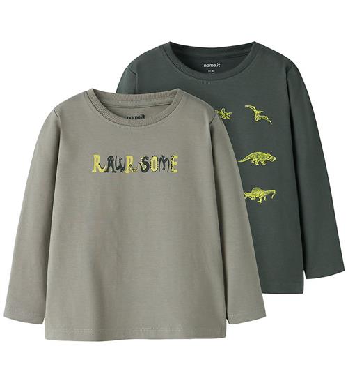 Name It Bluser - 2-pak - NmmVux - Shadow/Urban Chic