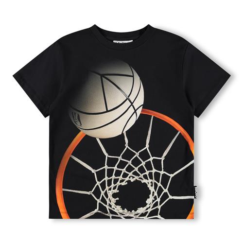 Molo GOTS Riley T-shirt Basket Hoop Dk  Basket Hoop Dk 116 cm  Sort  116 cm  mand