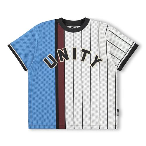 Molo GOTS Rodney T-shirt Basket Mash-up  Basket Mash-Up 98 cm  Blå  98 cm  mand