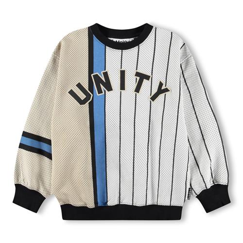 Molo GOTS Monti Sweatshirt Basket Mash-up  Basket Mash-Up 152 cm  Blå  152 cm  mand