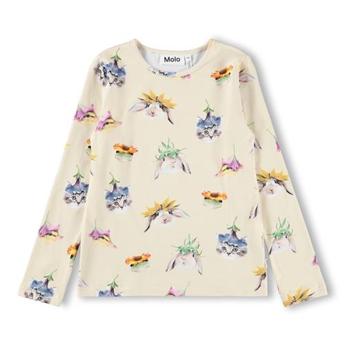 Molo GOTS Rose Langærmet Top Floral Fun  Floral Fun 122 cm  Creme  122 cm  kvinde