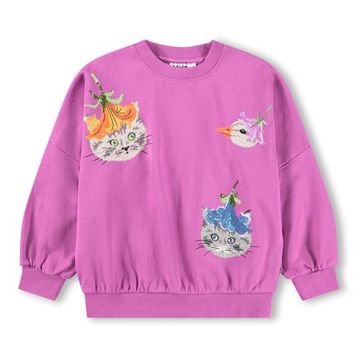 Molo GOTS Marika Sweatshirt Animal Sparkle  Animal Sparkle 140 cm  Lyserød  140 cm  kvinde