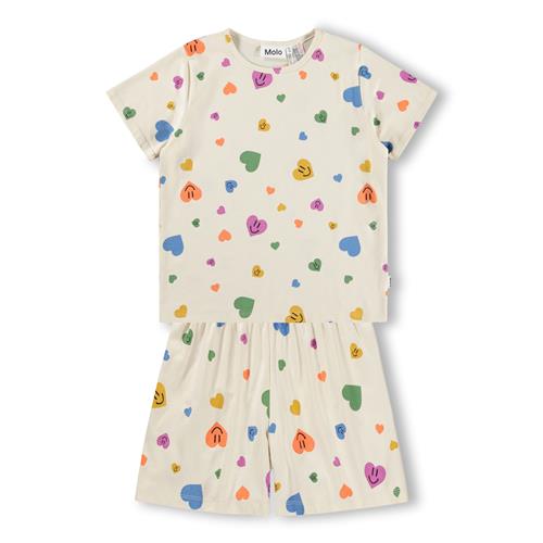Molo GOTS Luvis Pyjamas Confetti Smiles  Confetti Smiles 92/98 cm  Hvid  92/98 cm  kvinde